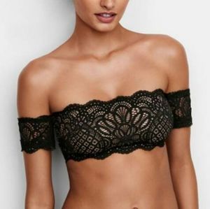 Victoria's Secret Off Shoulder Bralette Off White